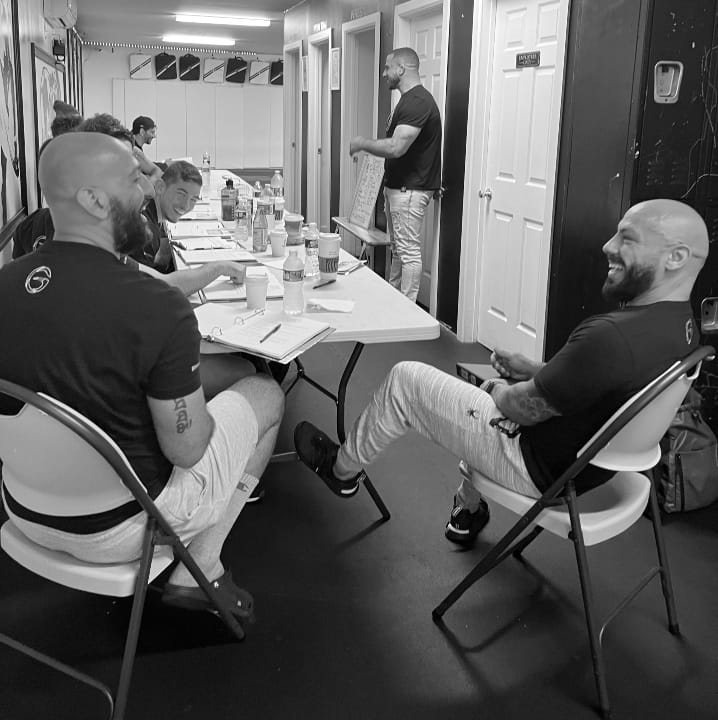 Legacy coach Nick Castiglia leading a staff training seminar at glory martial arts center in Brooklyn NY